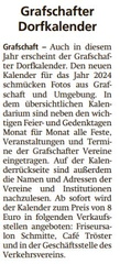 20231118 Sauerlandkurier Dorfkalender
