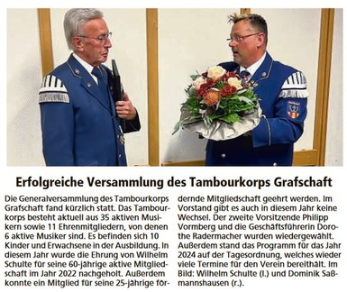 20240224 Sauerlandkurier Tambourkorps