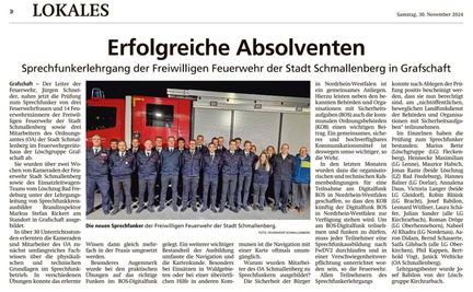 20241130_Sauerlandkurier_Feuerwehrlehrgang