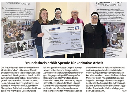 20250322_Sauerlandkurier_SpendeKloster