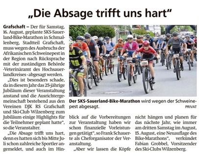 20250726_Sauerlandkurier_AbsageMTBMarathon